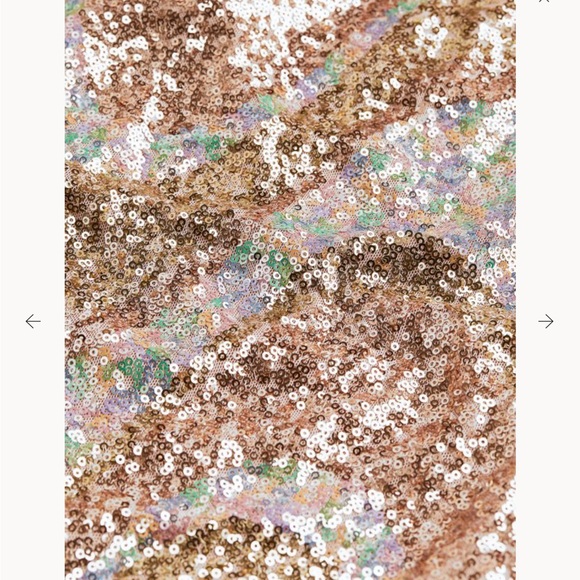 NWT H&M rose gold sequin swig dress size Large - Picture 2 of 6